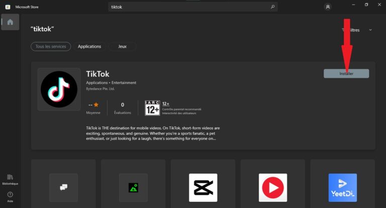 Comment avoir TikTok sur PC